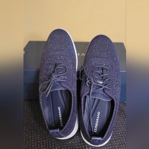 Cole Haan Womens  Zerogrand Knit Navy Sneakers